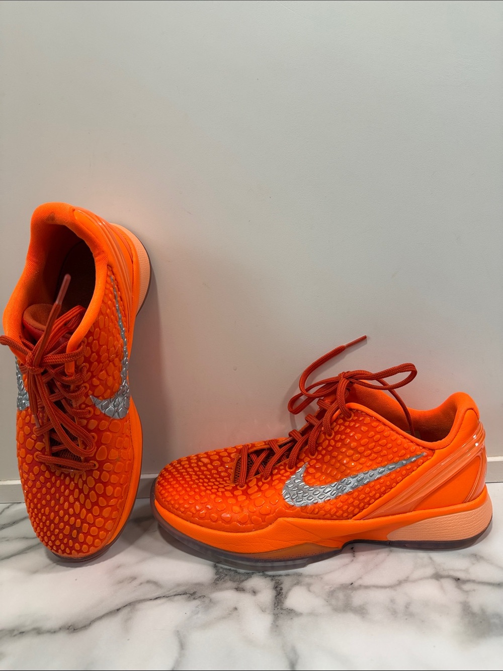 Nike Kobe 6 Protro Total Orange Youth Size 6.5 Sneakers